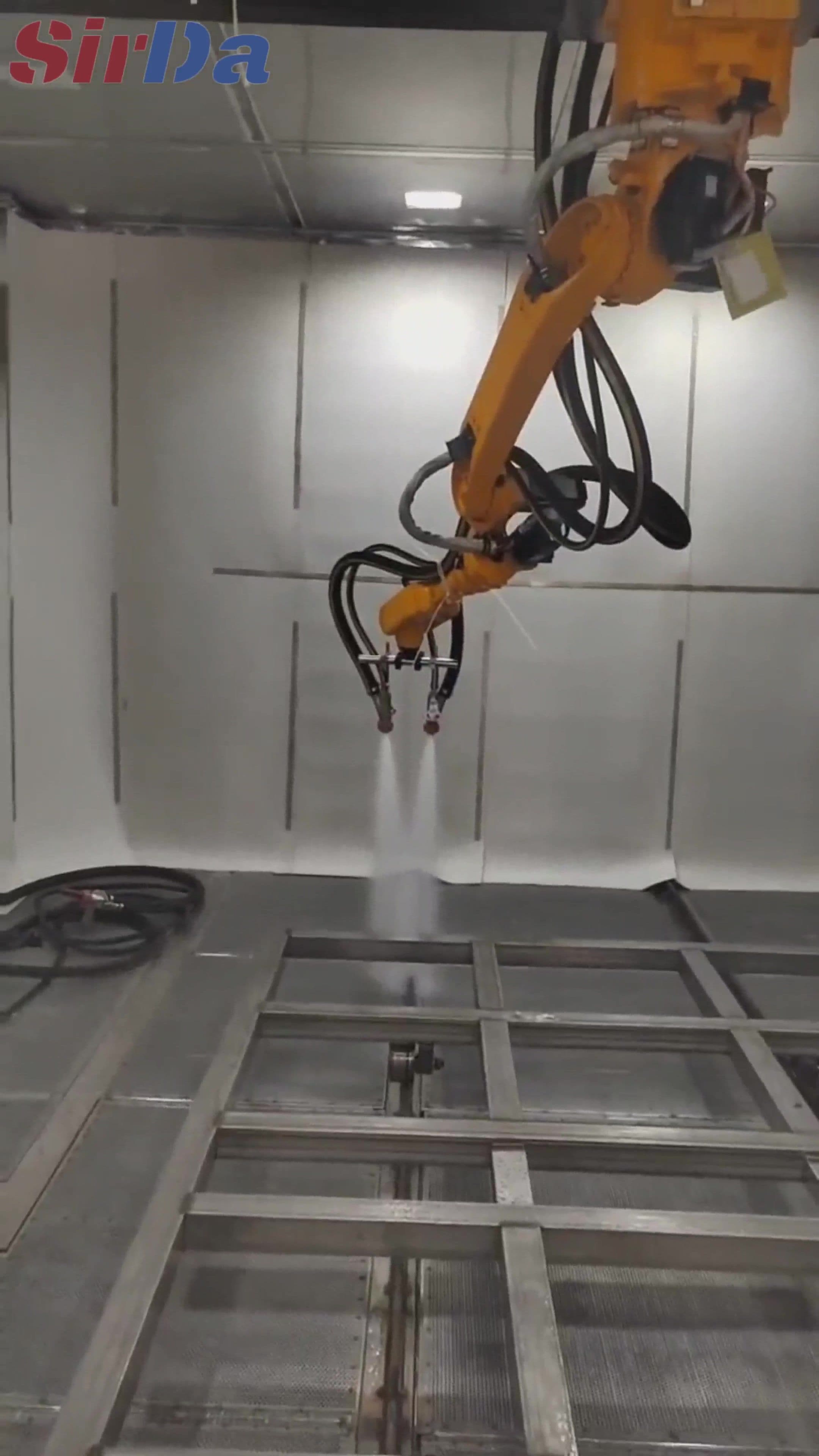 Robotic Abrasive Blasting Booth for Stationary Vessels and Flange Welds