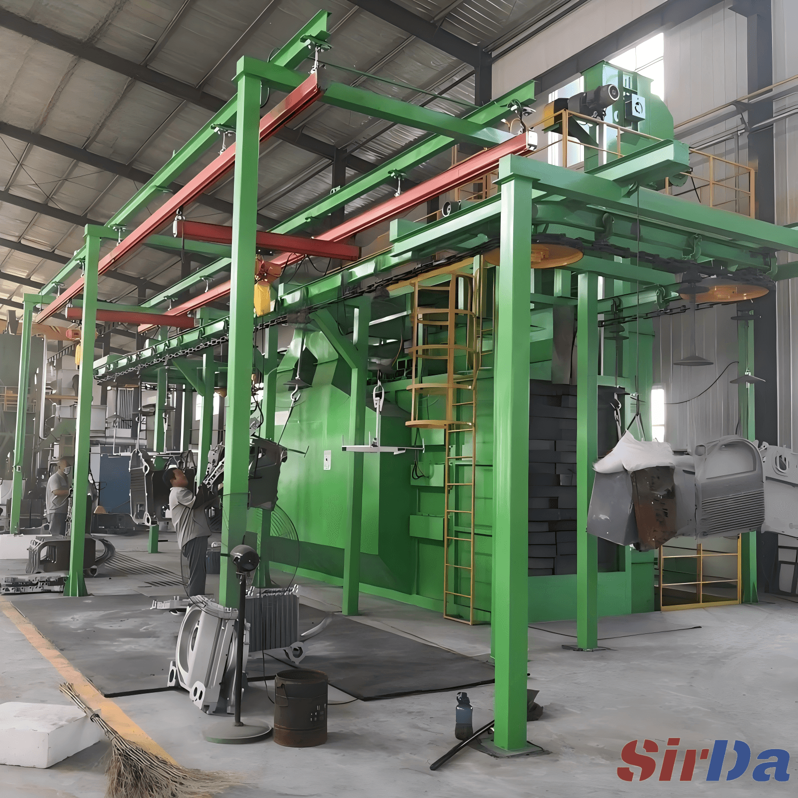 Overhead chain production system