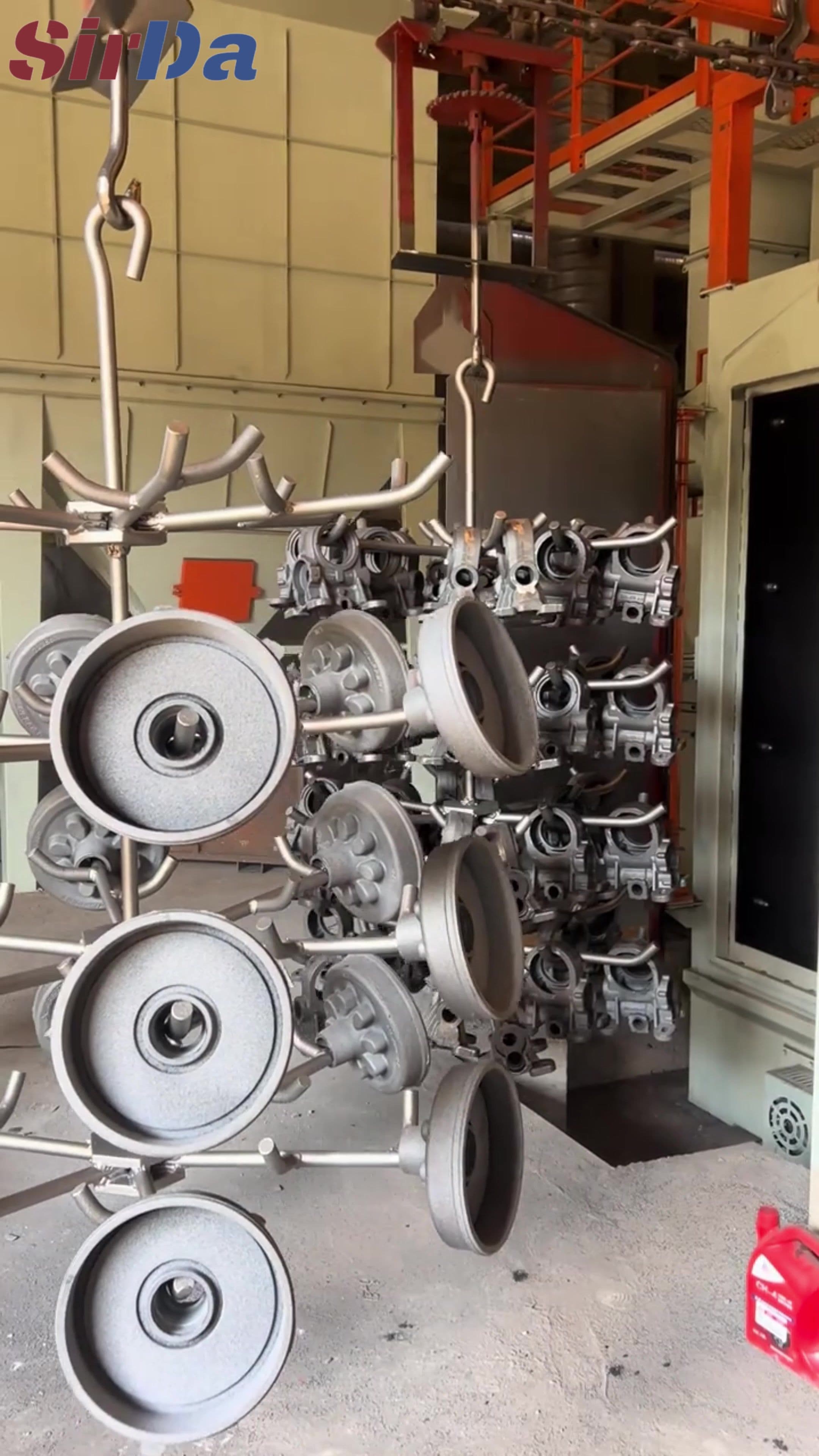 Catenary Hook Type Shot Blasting Machine for Aluminum Wheels